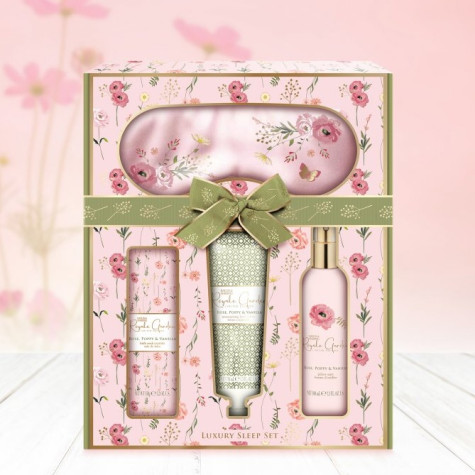 Baylis & Harding Dárková sada pro klidný spánek - Růže, Vlčí mák & Vanilka, 4ks