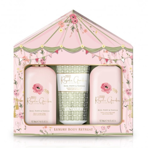 Baylis & Harding Sada péče o tělo - Růže, Vlčí mák & Vanilka, 3ks