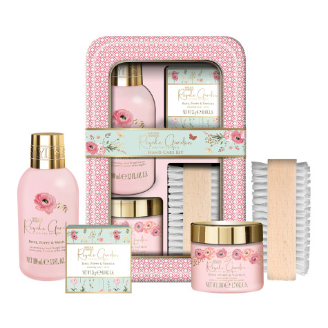 Baylis&Harding Rose, Poppy & Vanilla Sada péče o ruce v boxu, 5dílná
