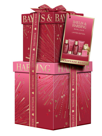Baylis&Harding Midnight Cherry, dárkový set péče o tělo, 6dílný