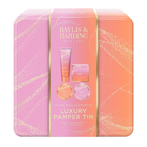 Baylis&Harding Jojoba, Vanilla, Almond Dárková sada péče o tělo, 4dílná