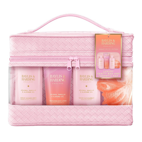 Baylis&Harding Jojoba, Vanilla, Almond Dárková sada v taštičce 6dílná