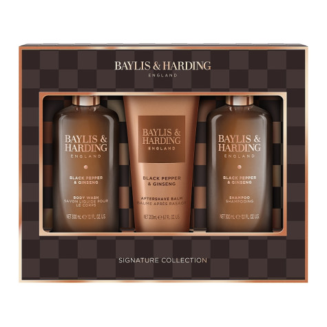 Baylis&Harding Černý pepř & ženšen Sada péče o tělo 3x 300ml