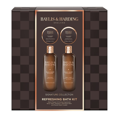 Baylis&Harding Černý pepř & ženšen Dárková sada, 4dílná