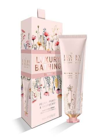 Grace Cole Peony, Peach & Raspberry, krém na ruce v dárkovém boxu 100ml