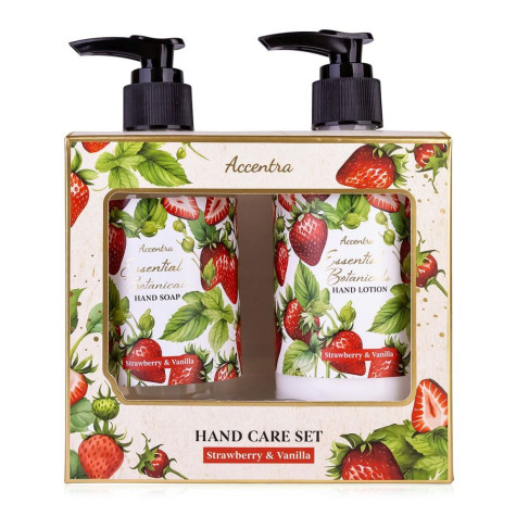 Dárková sada péče o ruce Jahody a vanilka, 2x 240ml