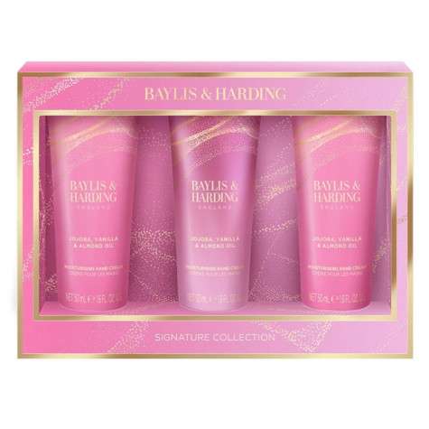 Baylis&Harding Jojoba, Vanilla, Almond Sada krémů na ruce, 3dílná