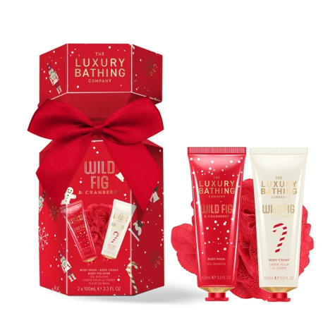 Grace Cole Wild Fig & Cranberry, dárková sada péče o tělo, 3dílná