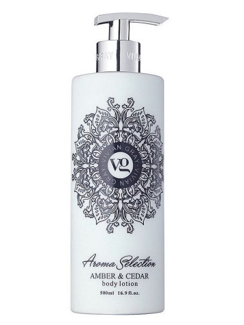 Vivian Gray AROMA SELECTION Amber & Cedar, tělové mléko 500 ml