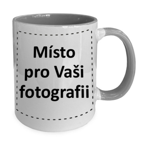 Fotohrnek COMBO Pastelový šedo-bílý 1x foto 300ml