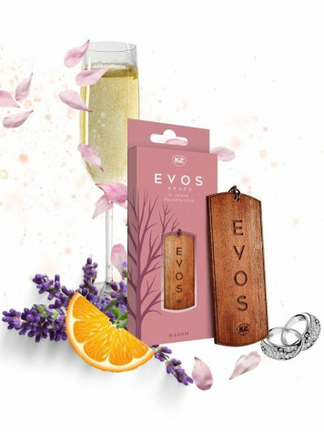 EVOS - MADAM, dřevěná vonná visačka