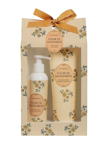 Mathilde M. - FLEUR DE MANDARINE, dárková sada péče o tělo, 2x 250ml