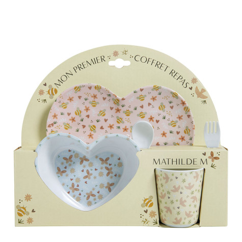 Mathilde M. - MY FIRST BOX, talířek, mistička, příbor, kelímek