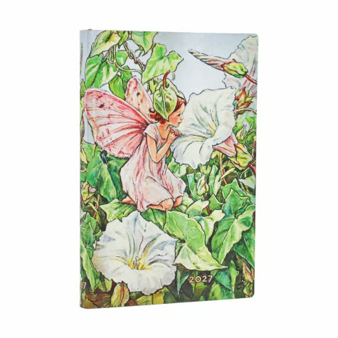 Paperblanks Diář 2027 MINI weekly horizontal - Bindweed Fairy, flexi
