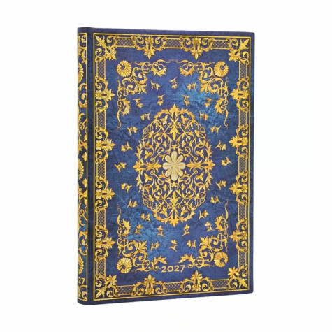 Paperblanks Diář 2027 MINI weekly horizontal - Silk Sky