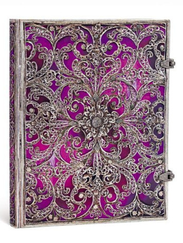 Paperblanks ULTRA zápisník - Aubergine, 240stran, linkovaný, kovové spony