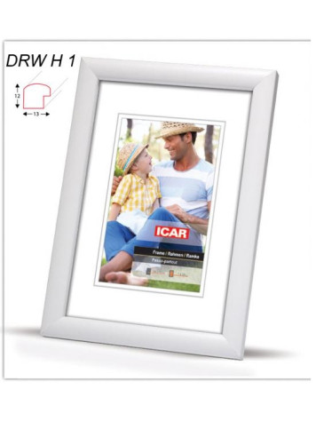Rámeček dřevěný Icar DRWH 9x13 bílý