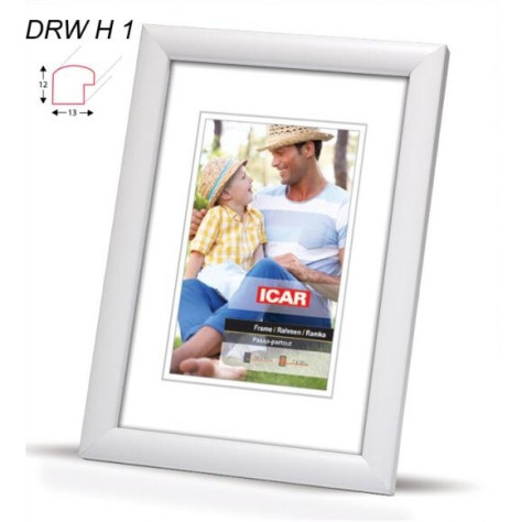Rámeček dřevěný Icar DRWH 9x13 bílý
