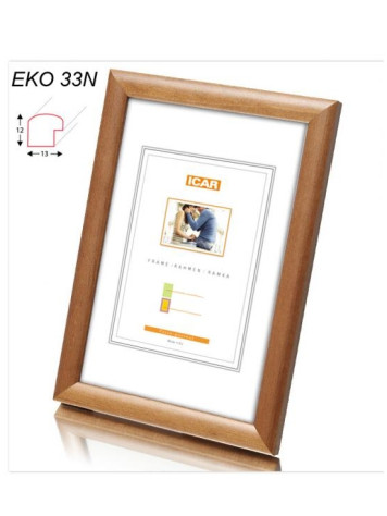Rámeček dřevěný Icar EKO 33N 9x13 středně hnědý