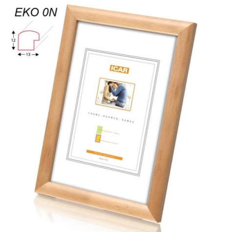 Rámeček dřevěný Icar EKO 0N 9x13 přírodní