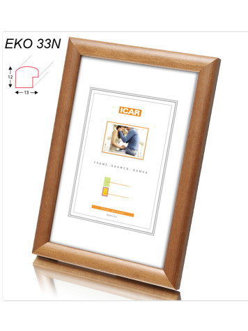 Rámeček dřevěný Icar EKO 33N 13x18 středně hnědý