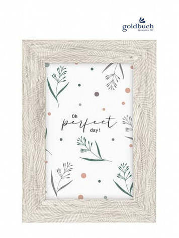 Rám plastový 13x18cm Goldbuch Florina, šedý s aplikací