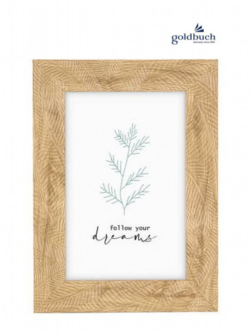 Rám plastový 13x18cm Goldbuch Florina, světle hnědý s aplikací