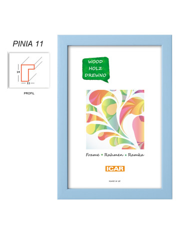 Rámeček dřevěný Icar Pinia 11, 15x20cm světle modrý