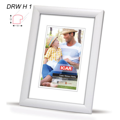 Rámeček dřevěný Icar DRWH 18x24cm bílý