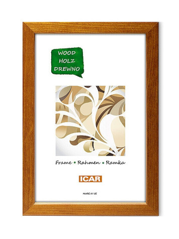 Rámeček dřevěný Icar Pinia 10, 21x30cm středně hnědý