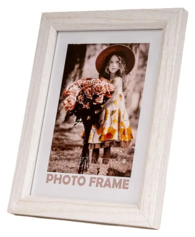 Rámeček MDF 30x40cm Fandy Bevel 1, bílý