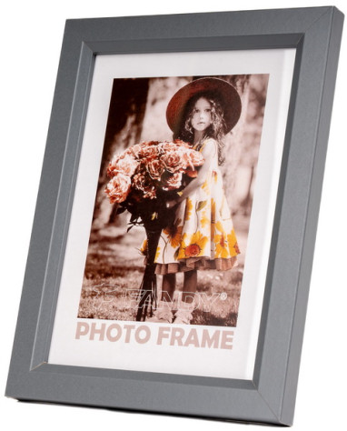 Rámeček MDF 30x40cm Fandy Bevel 4, šedý