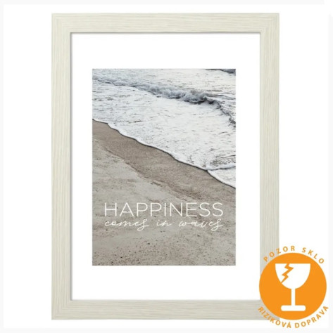 Hama rám dřevěný Waves, bříza, 40x50cm + foto