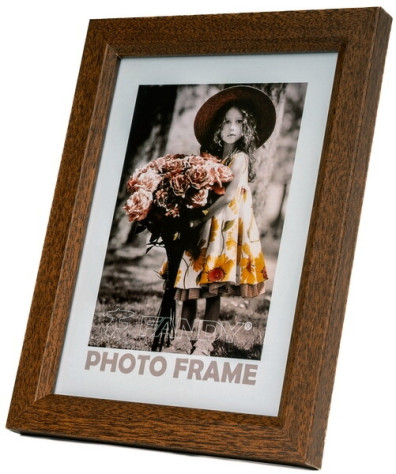 Rámeček MDF 40x50 Fandy BEVEL 3 tmavě hnědý