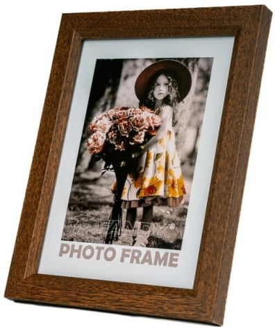 Rámeček MDF 50x70 Fandy BEVEL 3 tmavě hnědý