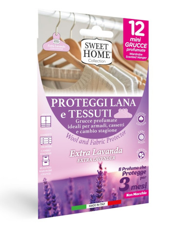 Sweet Home Vonné karty proti molům 12ks - LEVANDULE