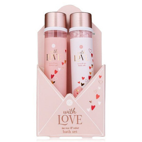Accentra WITH LOVE, sada do koupele, sprchový gel, koupelová sůl