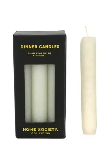 Home Society Collection Dinner Candles M, 6ks, 8h hoření