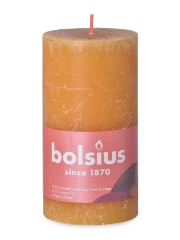 Bolsius Rustic Shine Válec 68x130mm - Honeycomb Yellow