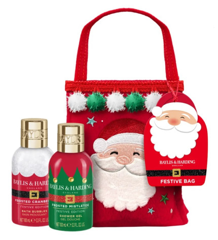 Baylis&Harding Festive Santa, sada do kopele v taštičce, 2dílná