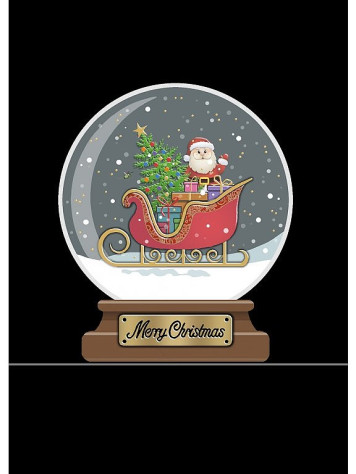 Luxusní přání BUG ART MC062 - SLEIGH GLOBE