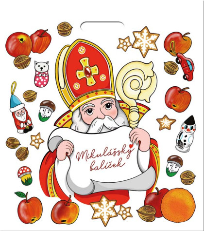 Ditipo Velká Mikulášská taška s průhmatem, MIX / 1ks