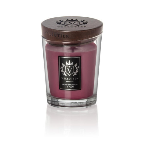 Vellutier AGED BOURBON & PLUM, střední svíčka 225 g