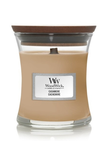 Vonná svíčka WoodWick CASHMERE, malý 85 g