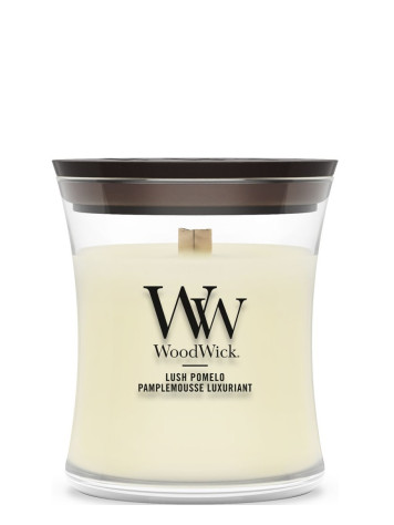 Vonná svíčka WoodWick Lush Pomelo, malá 85 g