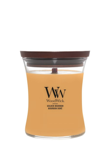 Vonná svíčka WoodWick GOLDEN BOURBON, střední 275g