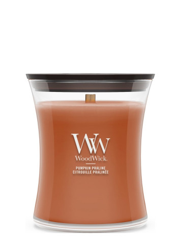 Vonná svíčka WoodWick Pumpkin Praline, střední 275 g