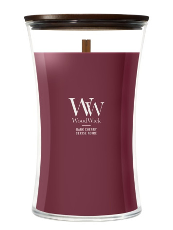 Vonná svíčka WoodWick Dark Cherry, velká 609 g