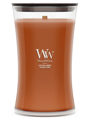 Vonná svíčka WoodWick Saffron Smoke, velká 609 g