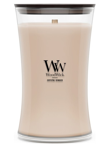 Vonná svíčka WoodWick Crystal Ginger, velká 609 g